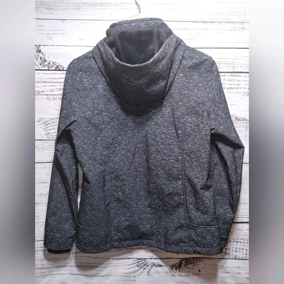 Free Country Heathered Black Softshell Performance Jacket size Medium‎ - Picture 7 of 8